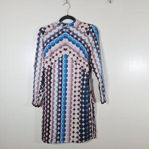 NWT Donna Morgan long sleeve circle pattern dress size 4